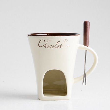 Fondue Set Personal Mini Fondue Pot Chocolate Candy Melting Pot Cheese Ice Cream Fondue Set Butter Melting Cup Small Warm