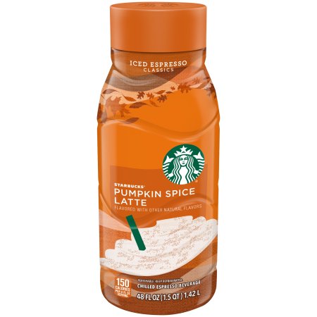 PUMPKIN SPICE LATTE FLAVORED CHILLED ICED ESPRESSO BEVERAGE, PUMPKIN SPICE LATTE