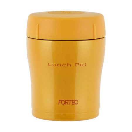Peace Fraise Lunch Box Handy Lunch Pot Soup Risotto Fruit Fortec Lunch 300ml Orange Ceramic Coat Vacuum Insulation Structure Keep Warm Cool FLR-6858//