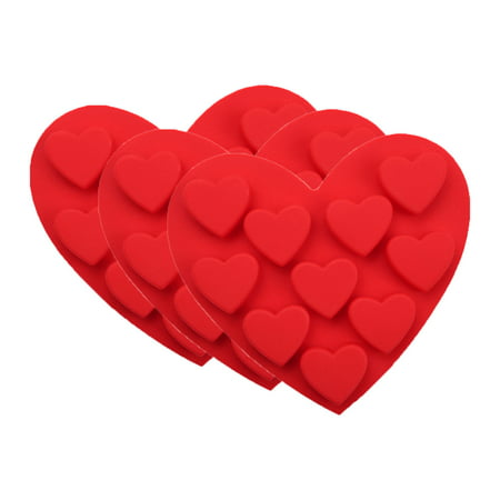 Z#7287，Heart Shaped Silicone Chocolate Molds Candy Mold  Diy Baking Trays 10-Cavity，，P#7287 PB0