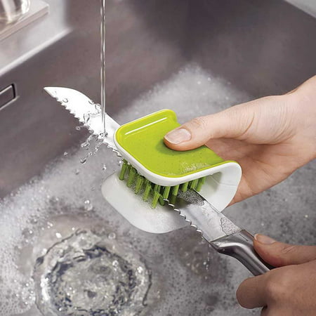 2022 Newest Blade Knife Cleaner Kitchen Washing Brush Chopsticks Cutlery Cleaning Brush LJ-C#7287 Blade Knife Cleaner