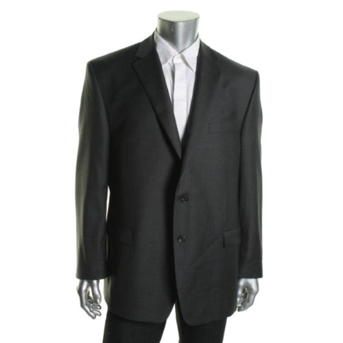 Lauren by Ralph Lauren Men's Blazer Gray Size 38 Short Two-Button Wool 7249-0049-P - 40