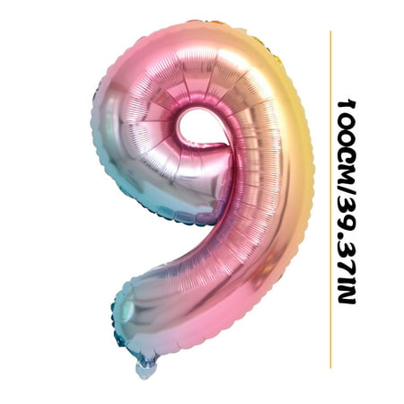 FengLS Used for Birthday Party  Anniversary Celebration 100 Cm Number Decoration 09-Kitchen-12A#9318 Home Kitchen MYFUsed for Birthday