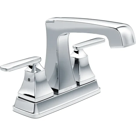 YAAN Ashlyn Centerset Bathroom Faucet Chrome  Bathroom Sink Faucet  Diamond Seal Technology  Metal Drain Assembly  Chrome 2564-MPU-DST