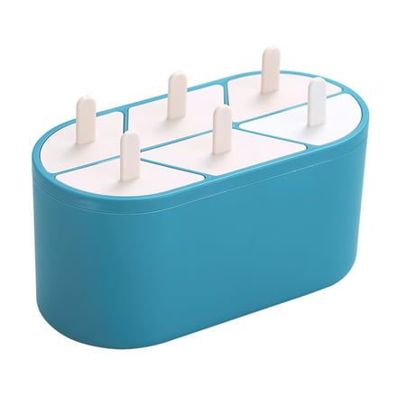 BONIXOOM Popsicle Ice Molds Premium Frozen Treats for Makers with Reusable Sticks 6 Pack Easy-release Durable Ice Cream DIY Molds for Kids and Adults
