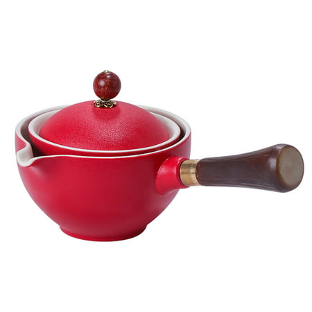 Usupdd Creative 360 Degree Rotating Tea Set Well Off Teapot Cradle Type Semi Automatic Kung Fu Tea Set Household WAA220811-8775