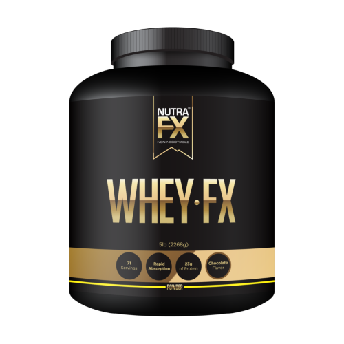 Nutrafx Ultra-filtered Whey Protein Concentrate 71 Serving 130 Calories 23g Protein Loaded with 4924mg BCAA 5 Lbs. {Chocolate} Supports Lean Muscle Ma