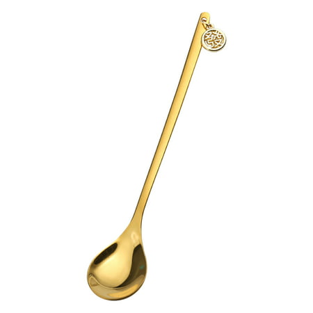 FengLS New Year Tableware Dessert Spoon Stirring Small Spoon Spoon New Year Gift Spoon 09-Home MM-19A#9021 Home MYFNew Year Tableware