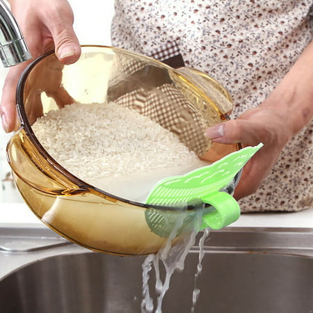 Usupdd Clip-on Rice Drainer Snap Sieve Pasta Sieve Easy to Clean Kitchen Sieve Rice Drainer 2022 New Home Decor 220905-6974