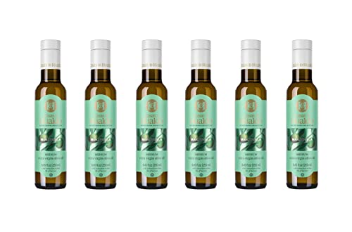Casas De Hualdo, Manzanilla, Extra Virgin Olive Oil, Imported from Spain (250 ML Pack of 6)