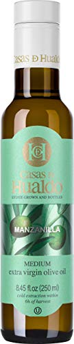 Casas De Hualdo, Manzanilla, Extra Virgin Olive Oil, Imported from Spain (250 ML Pack of 6) thumbnail
