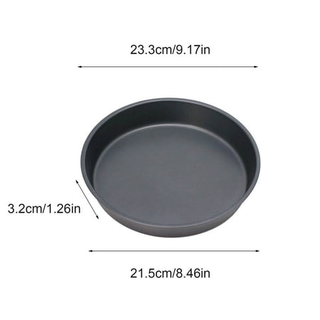 Round Shallow Pizza Pan Household Pizza Bakeware Mold Western Food Maker - Uscallm 2022 Black H#5797-a-H#5797