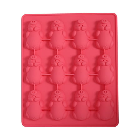W#7525，Pig Silicone Mold Mold Chocolate Candy Multi-Function Machine Baking Mold Tray，O#7525 EB6