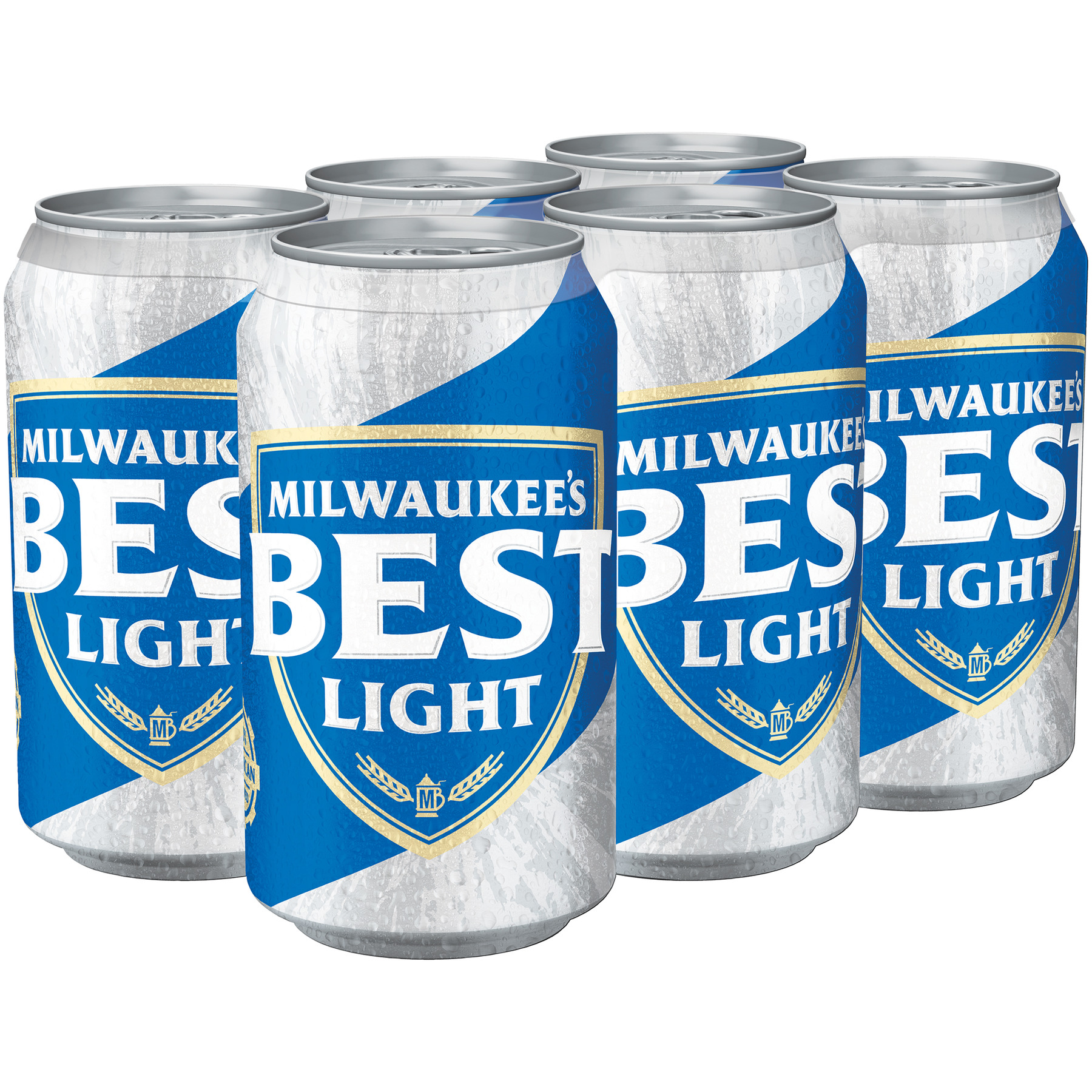 Milwaukee's Best Light Lager Beer, 6 Pack, 12 Fl. Oz. Cans, 4.1% ABV