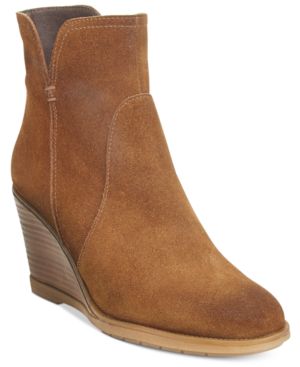Kenneth Cole REACTION Dot-ation Wedge Ankle Boots, Pretzel, 9.5 US / 40.5 EU