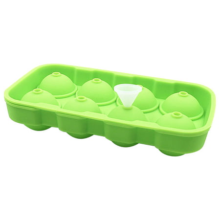 Zpj5#7786 8 Ice Ball Molds Dslicone Ice Tray Molds Whiskey Silicone Ice Making Molds Z#7786 US7