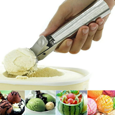 Windfall Premium Ice Cream Scoop – Stainless Steel Ice Cream Scooper with Easy Trigger  Cookie Spoon with Comfortable and Anti-Freeze Handle  Perfec