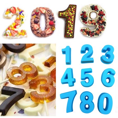 Silicone Baking Number Cake Mold Baking Molds for Wedding Birthday Anniversary - 2022 New Silicone Baking 812EE-#7751