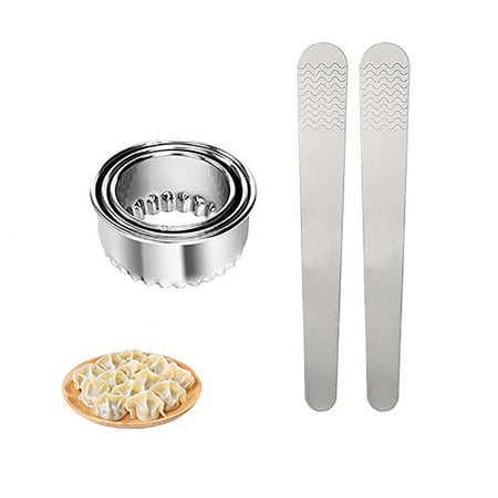 Usupdd Stainless Steel Dumpling Mold Dough Presser Cutter Kitchen Baking Tools 5PC Usupdd WDD220816-4875