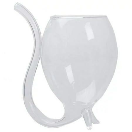 MIANHT Wine Whiskey Glass Heat Resistant Glass Sucking Juice Milk Cup Tea Cup 300ML - 2022 Wine Whiskey Glass O-#14836