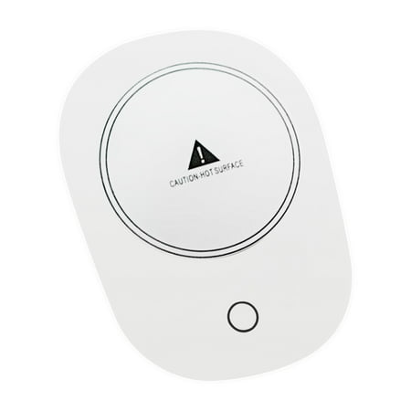 Mittory Constant Temperature Coaster- 55 Degrees Heating Coaster- Insulation Health Cup Baby Milk Heater Trendy White #3439