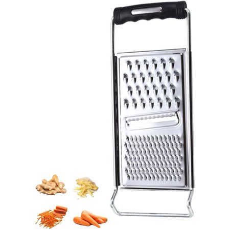 Coarse Vegetable Grater  Stainless Steel Cheese Grater with Non-slip Kitchen Grater Grate and Slice Vegetable Cutter with Extra Sharp Blade