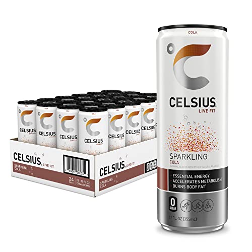 CELSIUS Sparkling Cola, Functional Essential Energy Drink 12 Fl Oz (Pack of 12)