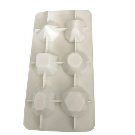 MIANHT Diamonds Gem Cool Ice Cube Chocolate Soap Tray Mold Silicone Fodant Moulds - 2022 Diamonds Gem Cool R-#7668