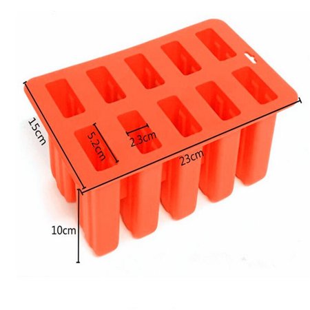 FengLS 10 Popsicle Mold Diy Silicone Ice Cream Mold Ice Cream Mold 09-Kitchen-12A#2292 Home Kitchen MYF10 Popsicle Mold