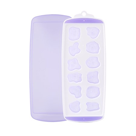 Plastic Ice Mold Soft Bottom Ice Box Square Silica Gel Ice Lattice with Cover - 2022 New Plastic Ice Mold 81DD2-#5954
