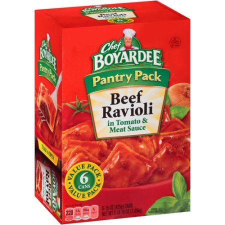 CHEF BOYARDEE Beef Ravioli Pasta, 90 OZ