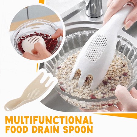 Mittory Tao Mi Artifact Tao Rice Spoon  Rice Sieve  Drainer  Rice Brush Trendy Multicolor #4888