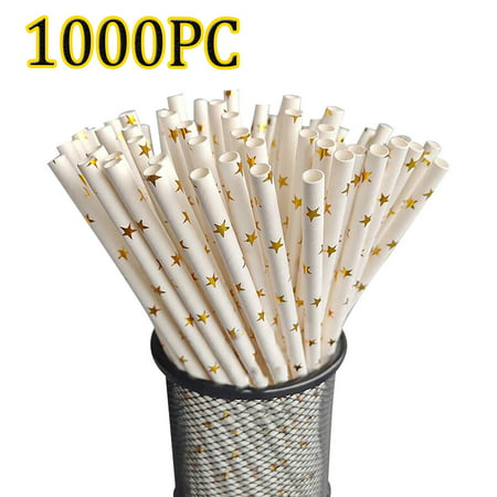 Usupdd Disposable Independent Packaging Coffee Plastic Double Hole Straw（1000PC） Usupdd WEE220816-9318
