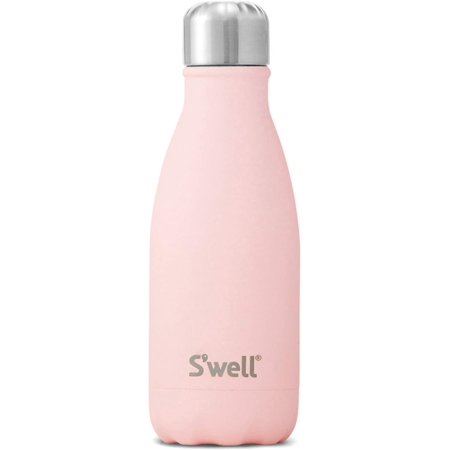 S Well Stainless Steel Water Bottle - 9 Fl Oz - Pink Topaz - Triple-Layered Vacuum-Insulated Containers Keeps Drinks Cold for 27 Hours and Hot for 12 