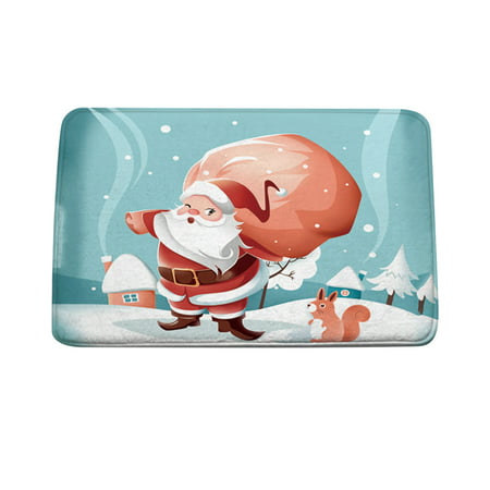 Usupdd Christmas Cartoon Home Door Mat Absorbent Mat Living Room Kitchen Floor Mat WAA220811-2518