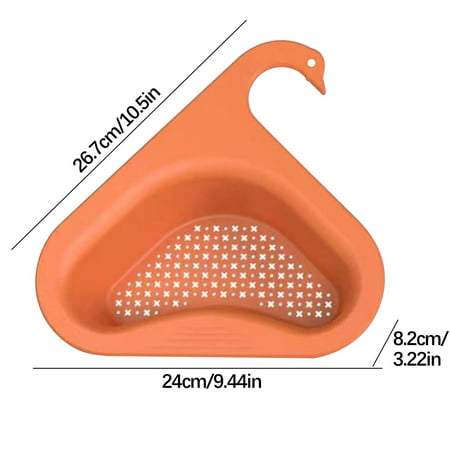 Buodes Multi-Functional Hanging Filtering Draining Rack Swan Filter Basket Multi-Functional Punch-Free Pool Filter Basket