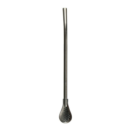 Usupdd Stainless Steel 304 Detachable Straw Colander Tea Leaking Juice Residue Spoon Milk Tea Coffee Stirring Spoon WLL220811-3252