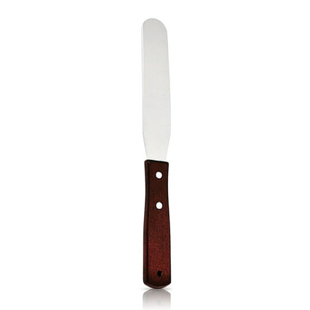 Redempion Icing Spatula Baking Cake Frosting Scraper Cream Tools Chocolate Butter Wooden Handle Scraper Smoother Supplies Type 1 6inch