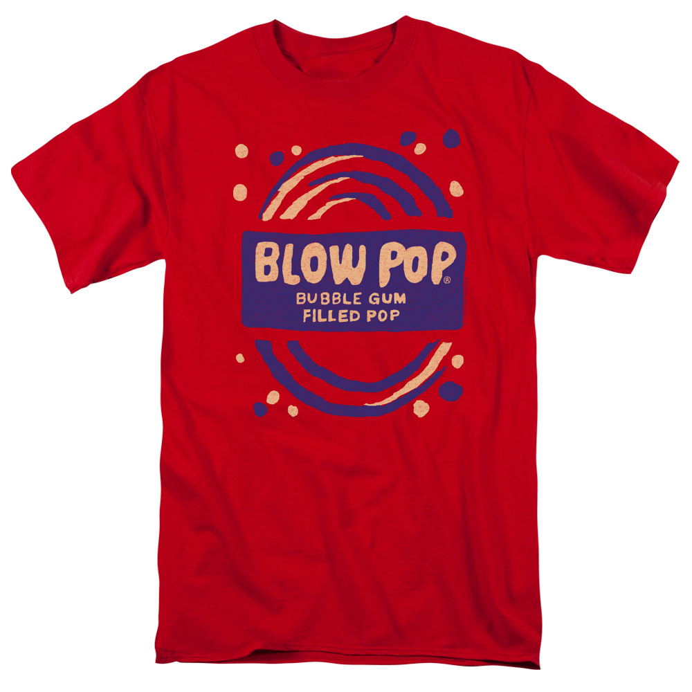 Tootsie Roll Chocolate Candy Lollipop Blow Pop Rough Painted Adult T-Shirt Tee