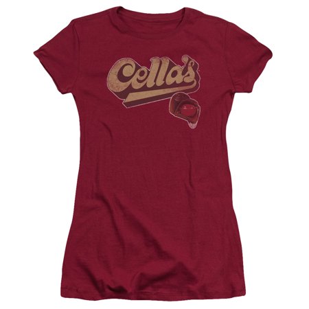 Tootsie Roll Chocolate Candy Cella's Cherries Logo Vintage Style JrsSheerTshirt