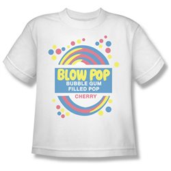 Tootsie Roll Chocolate Candy Blow Pop Label Vintage Style Youth T-shirt Tee