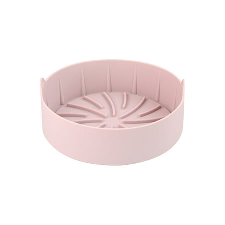 Mittory Multifunctional Silicone Air Fryer Accessories Air Fryer Tray Air Fryer Silicone Pan Trendy Pink #2564