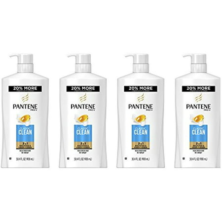 Pantene Pro-V 2 in 1 Shampoo & Conditioner  Classic Clean  30.4 Fl Oz (Pack of 4)