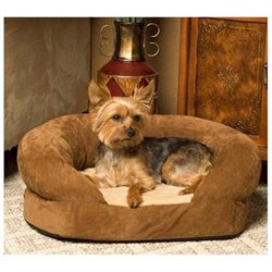 Ortho Bolster Dog Bed - Large-gray - Kh-4722