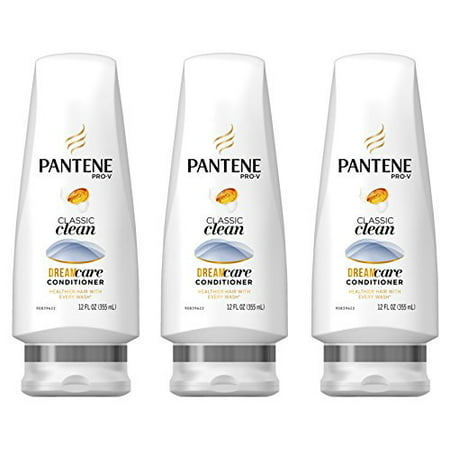Pantene Pro-V Classic Clean Conditioner 12 Fl Oz (Product Size May Vary) (Pack of 3)