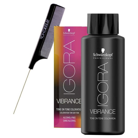 7-77 Medium Blonde Copper Extra   VIBRANCE SCHWARZKOPF IGORA Tone on Tone Coloration Demi-Permanent Hair Color Dye  Liquid Haircolor - Pack of 3 W/ SL