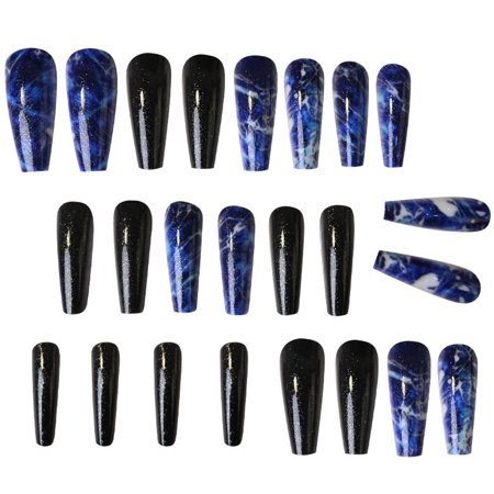 R#4804，24 Pieces of Fake Nails Nail Art Patches Wearable Nail Art Products Removable 1Ml Glue，P#4804 DO3