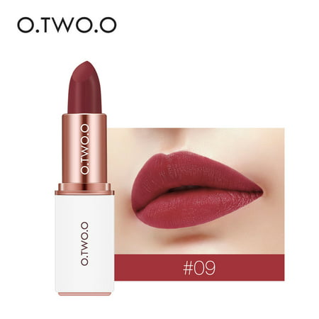 Yannianjz Waterproof Lipstick Matte Pumpkin Color Lipstick Eat Earth Rich Vitamin E Moistu Beauty Christmas Gifts for Women a-5499
