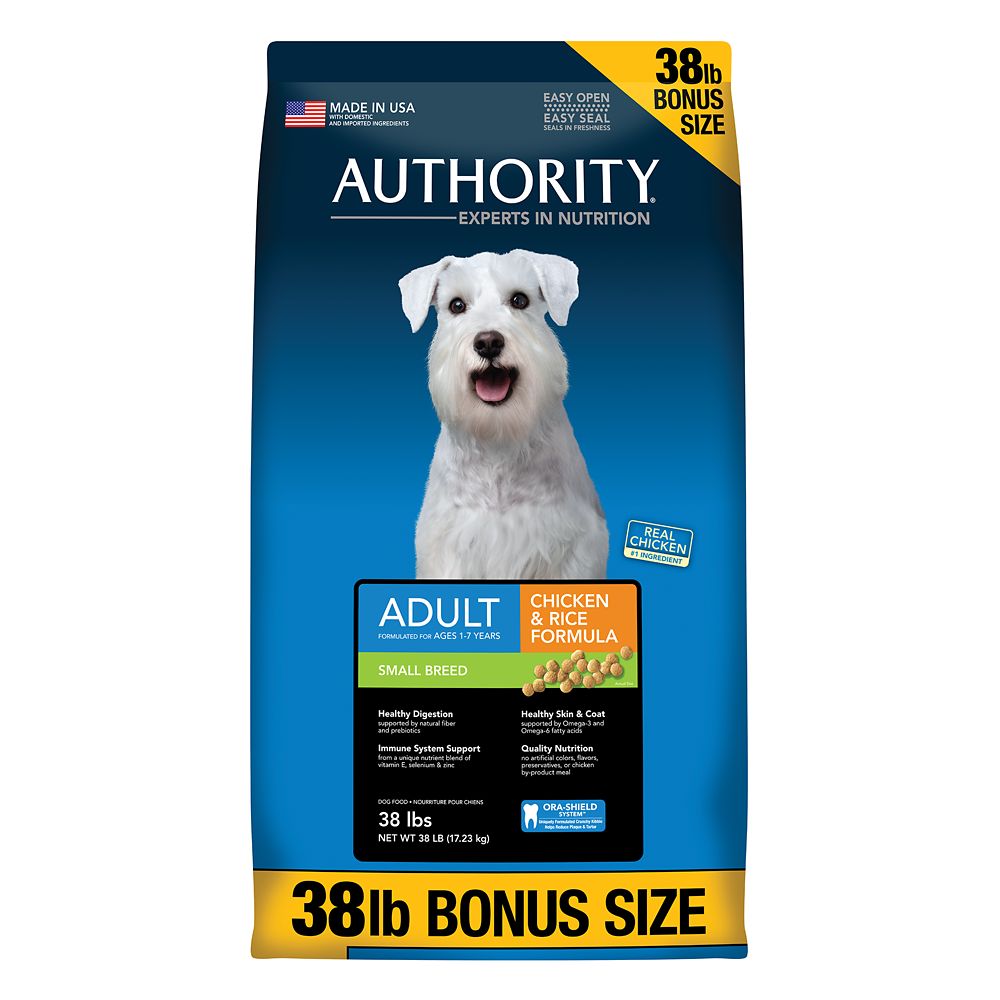 Authority&reg; Small Breed Adult Dog Food - Chicken and Rice Size: 38 Lb Bonus Bag