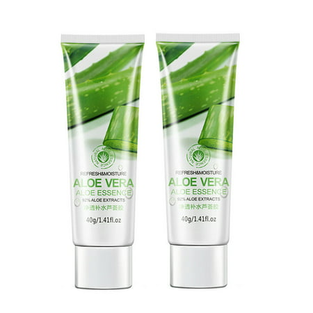 R#6990，2 Pack Aloe Vera Soothing & Moisture Gel 100% Pure Moisturizer 40G，P#6990 RI0